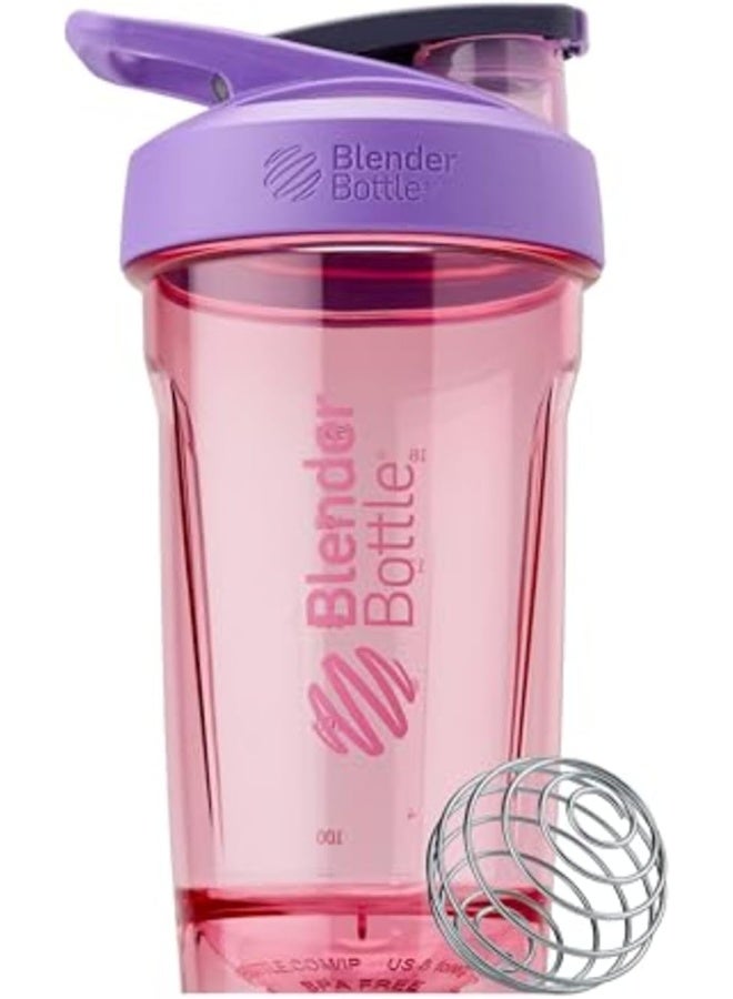 Blender Bottle Blenderbottle Strada Shaker Cup Perfect For Protein Shakes And Pre Workout, 24-Ounce, Purple - Image 1